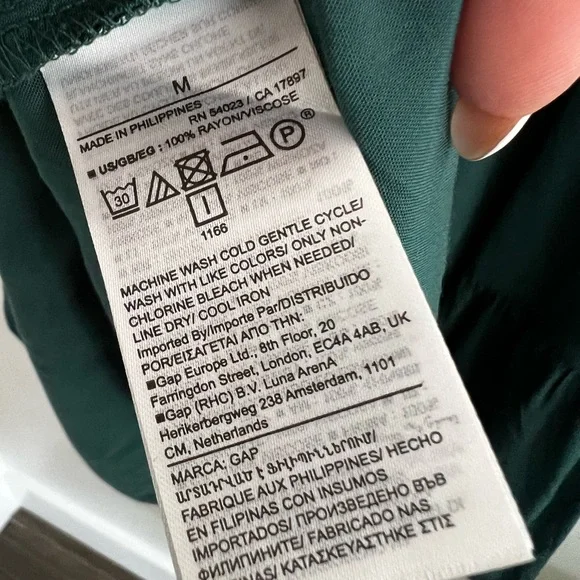 GAP Teal Sleeveless Ruffle Neck Mini Dress Size M | Like New - Picture 7 of 10